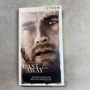 Cast Away 2000 Tom Hanks Helen Hunt Adventure Drama VHS Tape